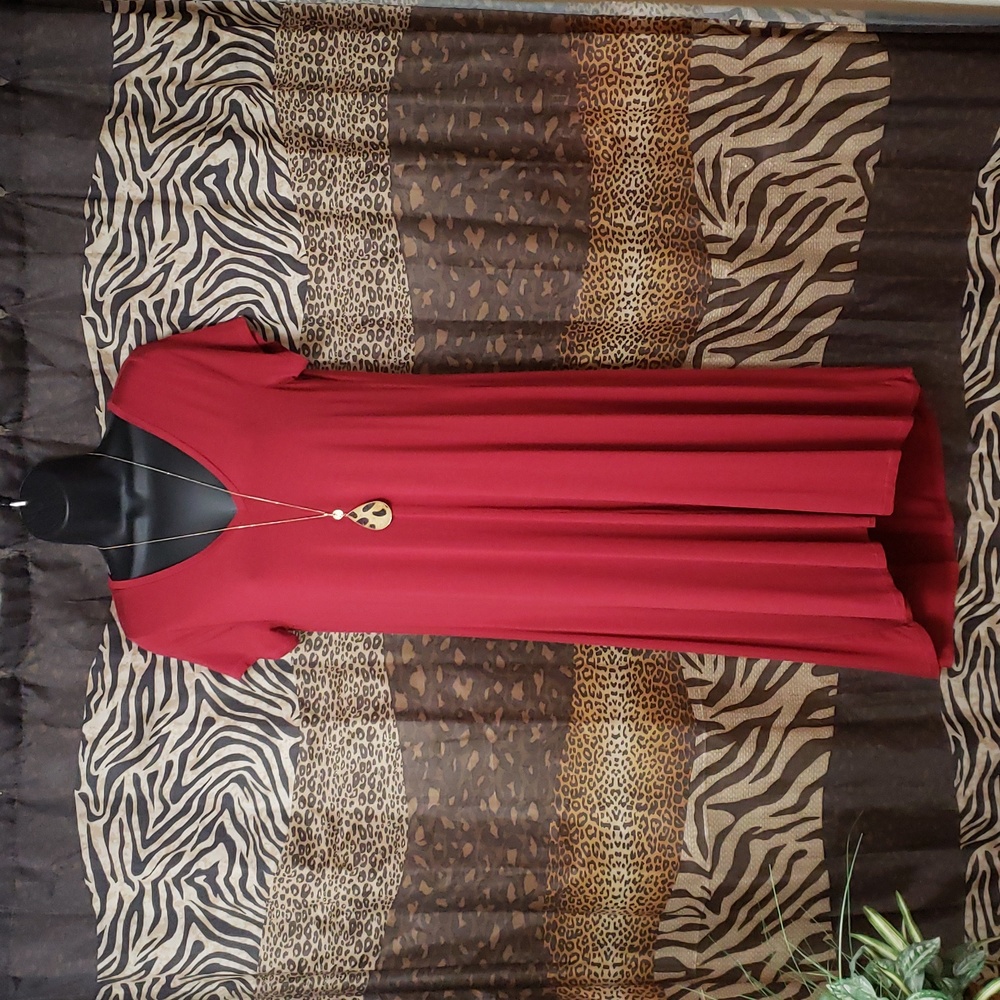 Maroon Dress